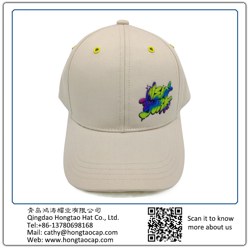 cotton fine yarn twill TPU embossed children's hat