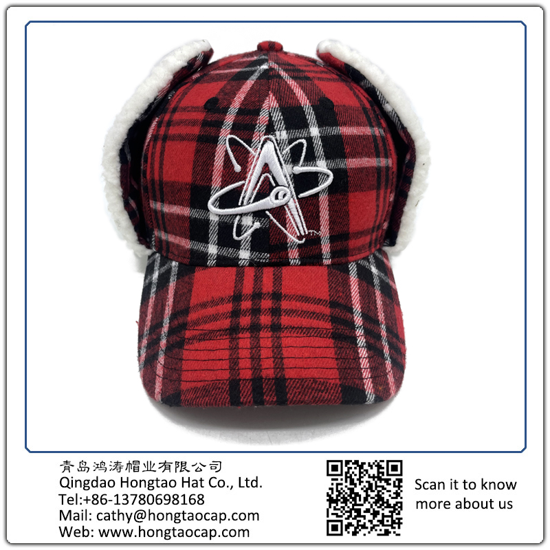 Gingham ear caps 