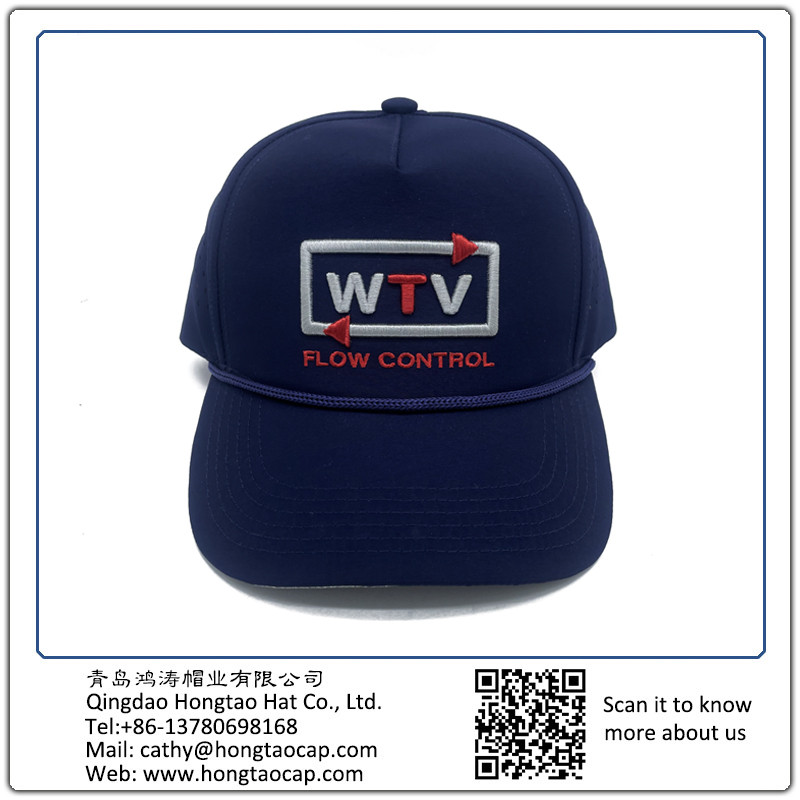 Polyester embroidery laser drilling baseball cap